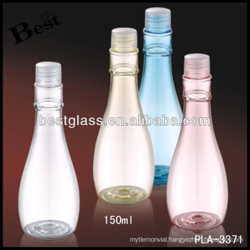 150ml colored transparent bowling cheap empty bottles with pp cap, cosmetics bottles OEM service, free sample